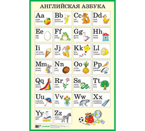 Английская азбука. Наглядное пособие Английская азбука. Наглядное пособие
