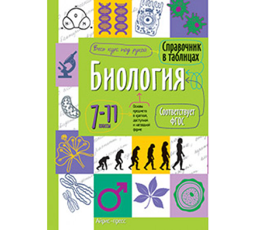 Справочник в таблицах. Биология. 7-11 класс Справочник в таблицах. Биология. 7-11 класс
