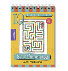 Умный блокнот. 80 лабиринтов для малышей 4+