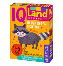 IQ Многоразовые карточки с маркером.4+ Пишем цифры и считаем